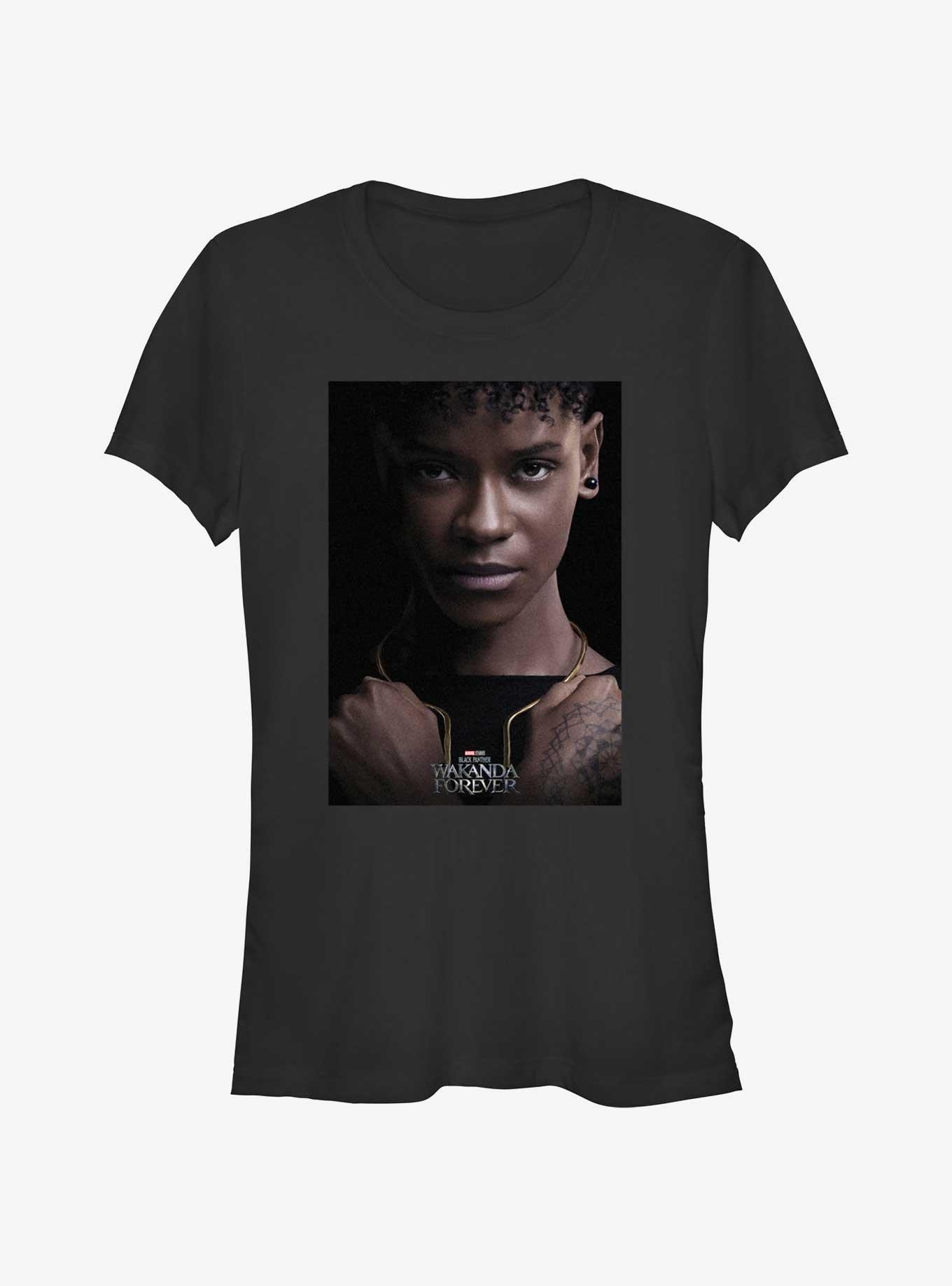 Marvel Black Panther: Wakanda Forever Shuri Movie Poster Girls T-Shirt, BLACK, hi-res