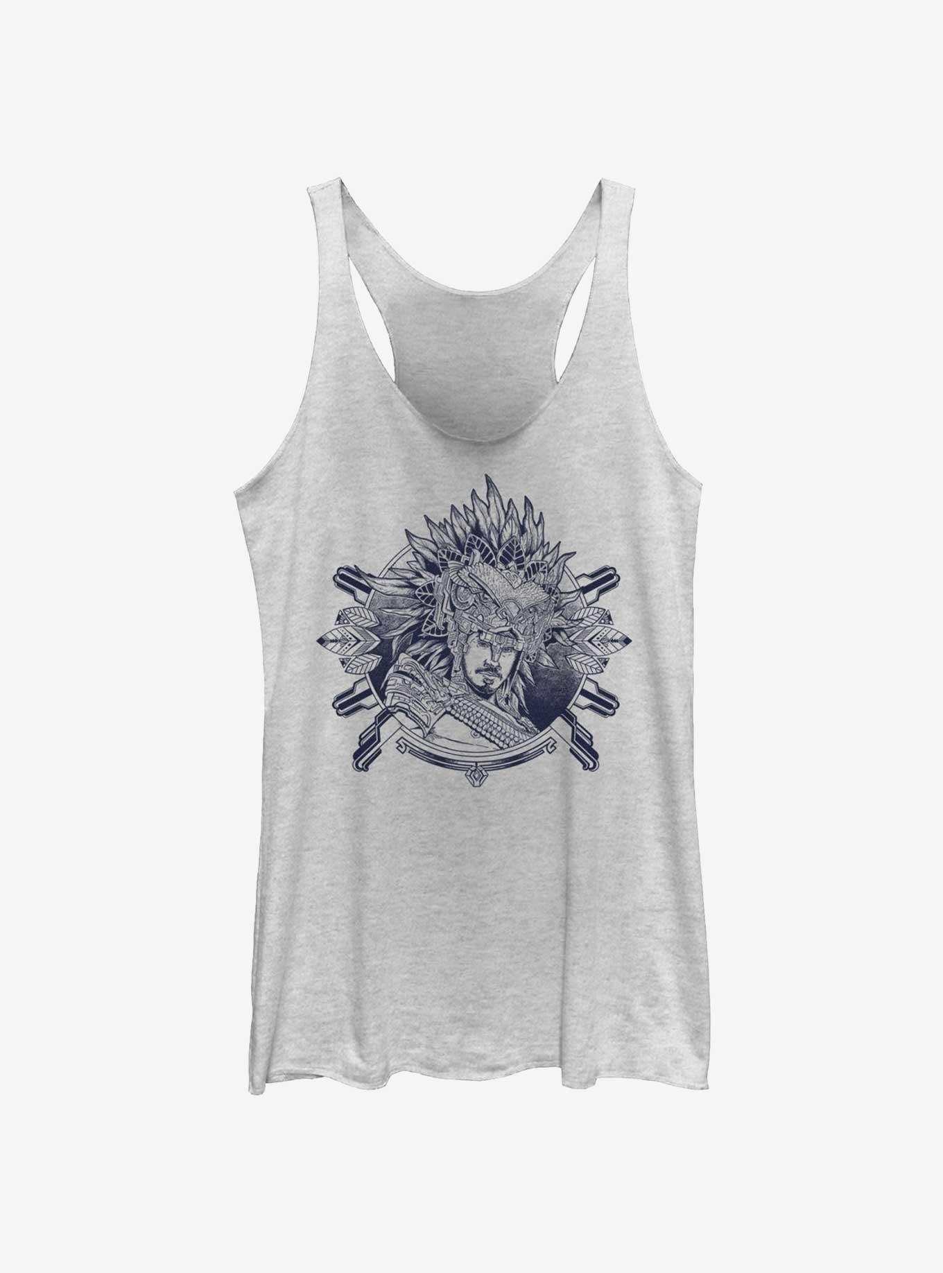 Marvel Black Panther: Wakanda Forever Imperius Rex Ink Girls Tank, WHITE HTR, hi-res