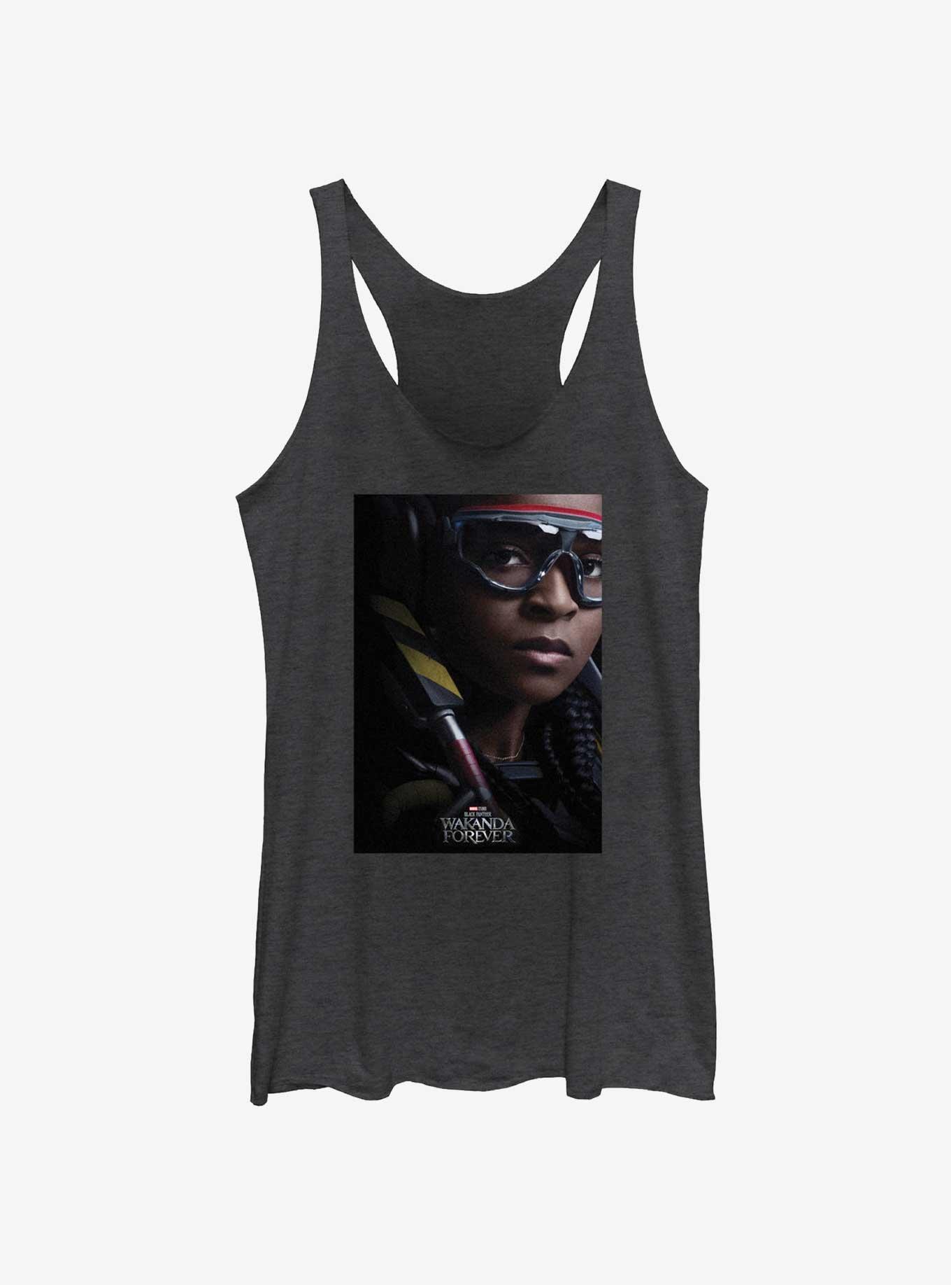 Marvel Black Panther: Wakanda Forever Iron Heart Movie Poster Girls Tank, BLK HTR, hi-res