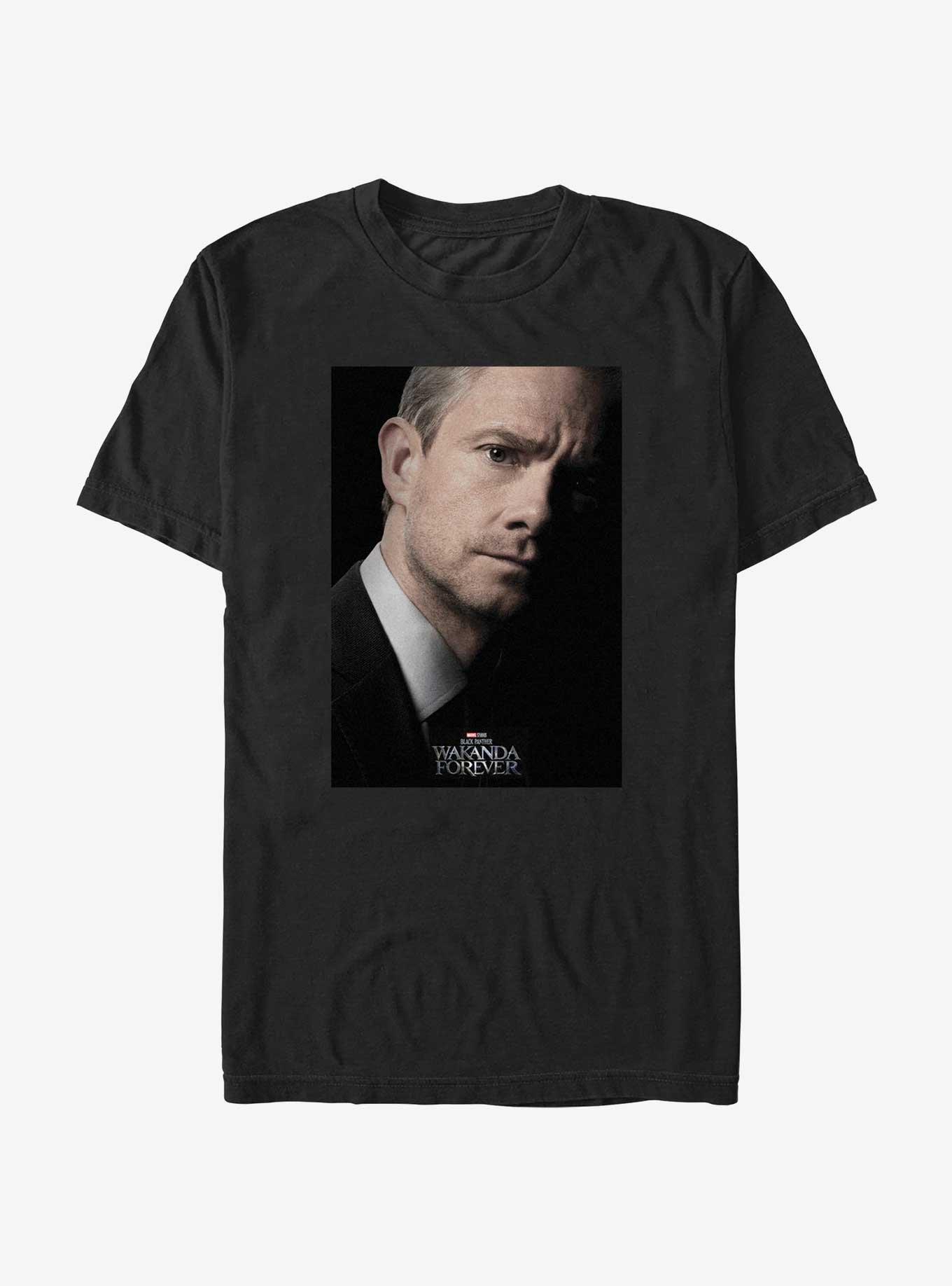 Marvel Black Panther: Wakanda Forever Agent Ross Movie Poster T-Shirt, BLACK, hi-res
