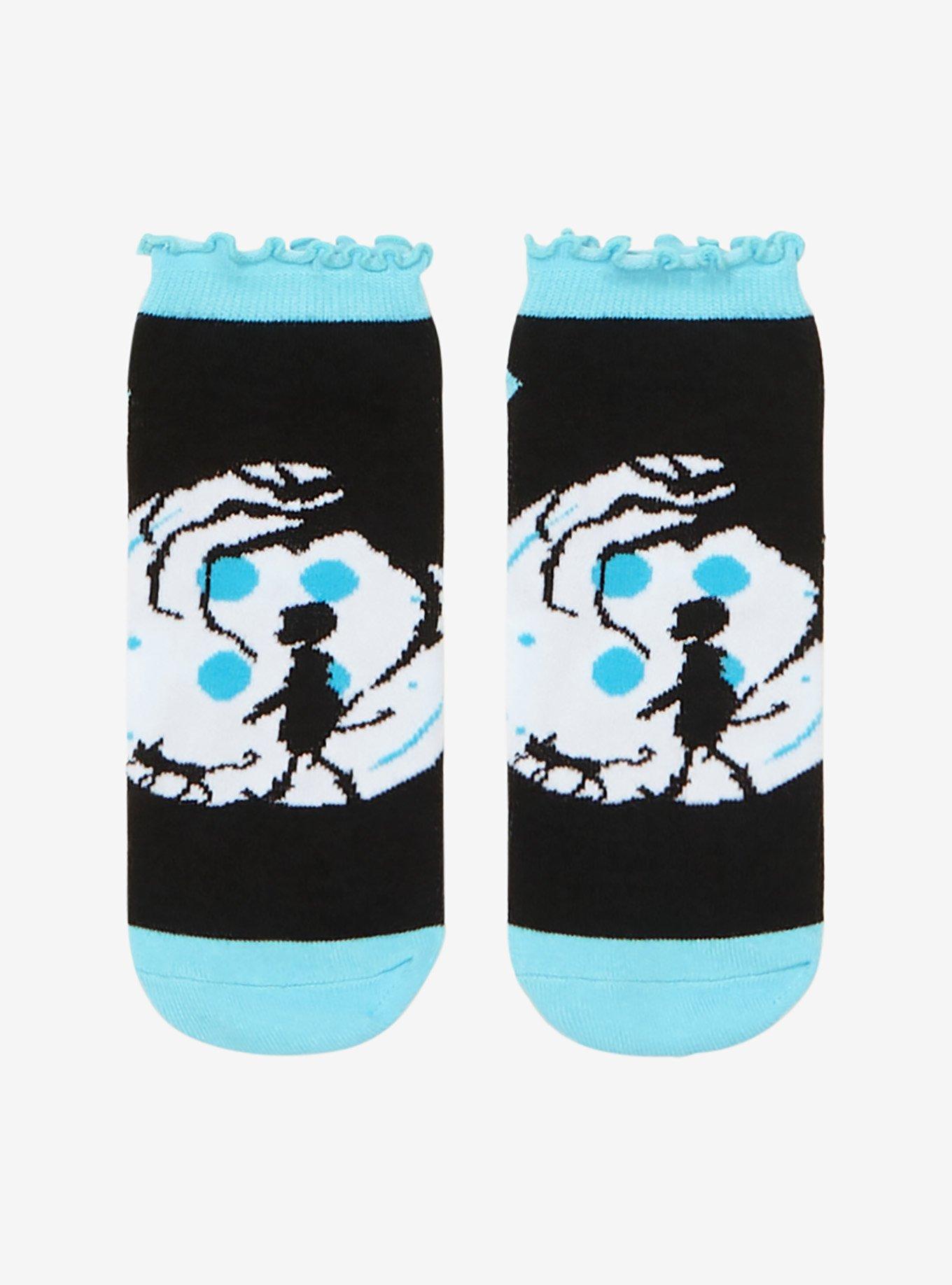 Coraline Button Moon Lettuce Trim No-Show Socks, , hi-res