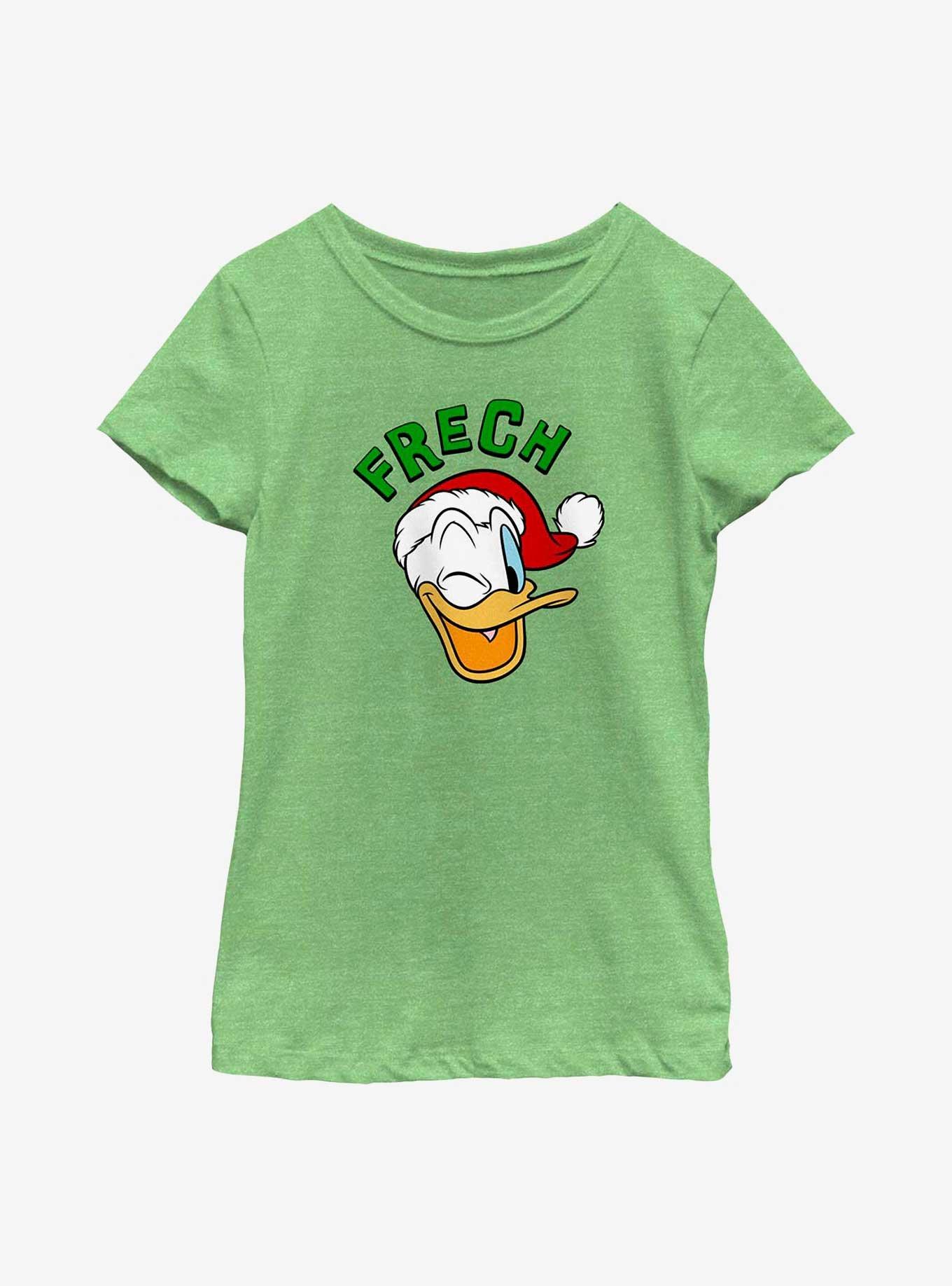 Disney Donald Duck Frech Naughty in German Youth Girls T-Shirt, GRN APPLE, hi-res