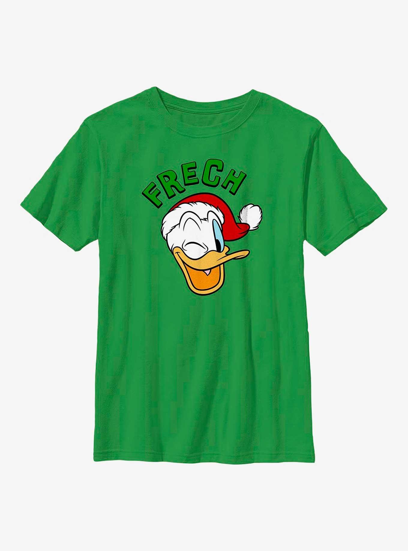 Disney Donald Duck Frech Naughty in German Youth T-Shirt, KELLY, hi-res
