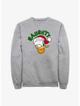 Disney Donald Duck Naughty Holiday Sweatshirt, ATH HTR, hi-res