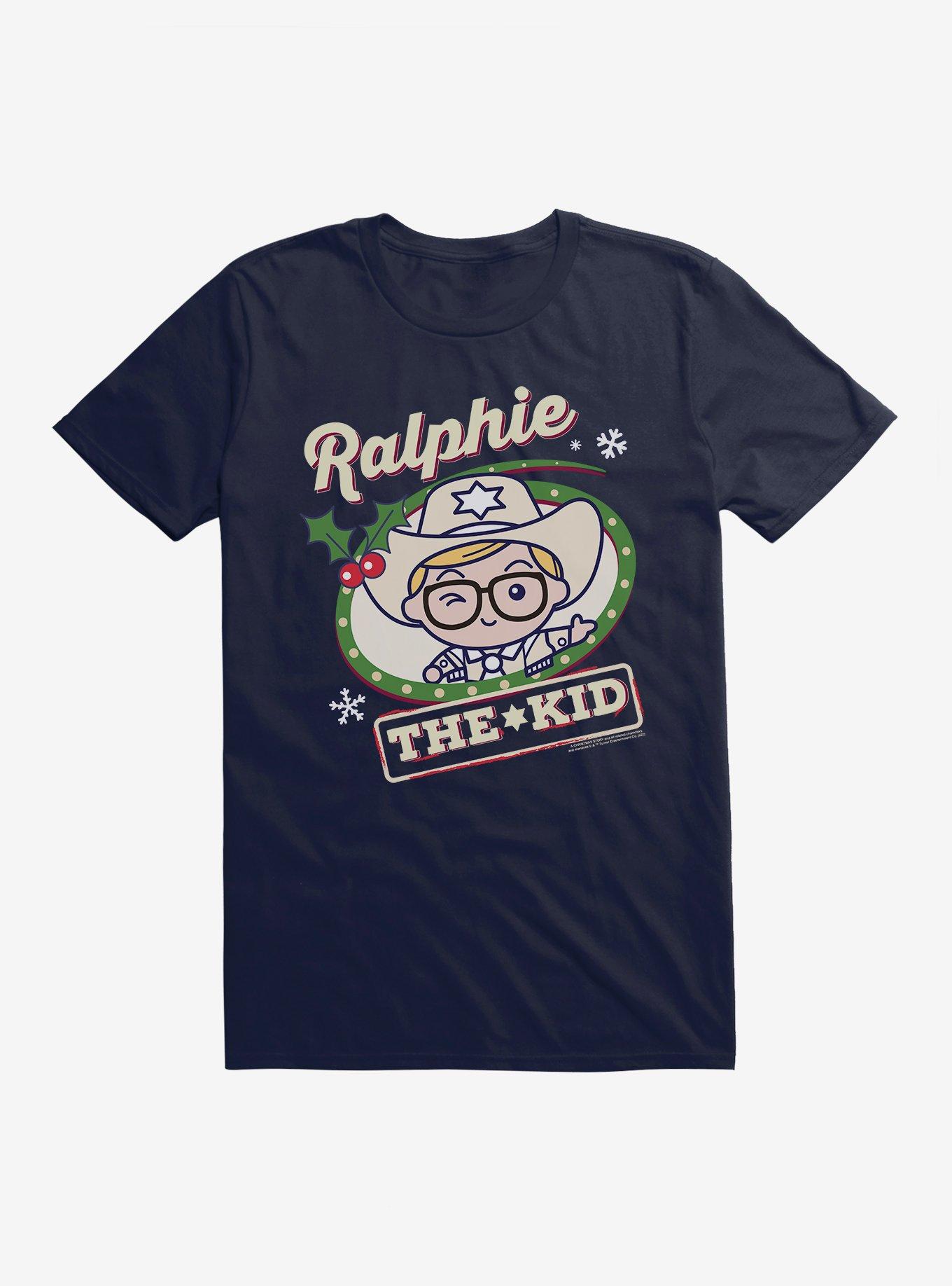 A Christmas Story Chibi Ralphie The Kid T-Shirt, NAVY, hi-res