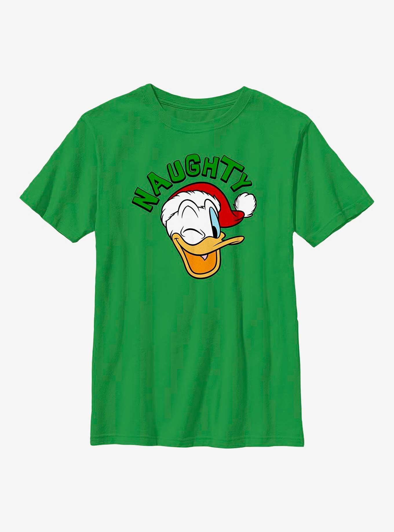 Disney Donald Duck Naughty Holiday Youth T-Shirt Her Universe