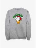 Disney Donald Duck Travieso Holiday in Spanish Sweatshirt, ATH HTR, hi-res