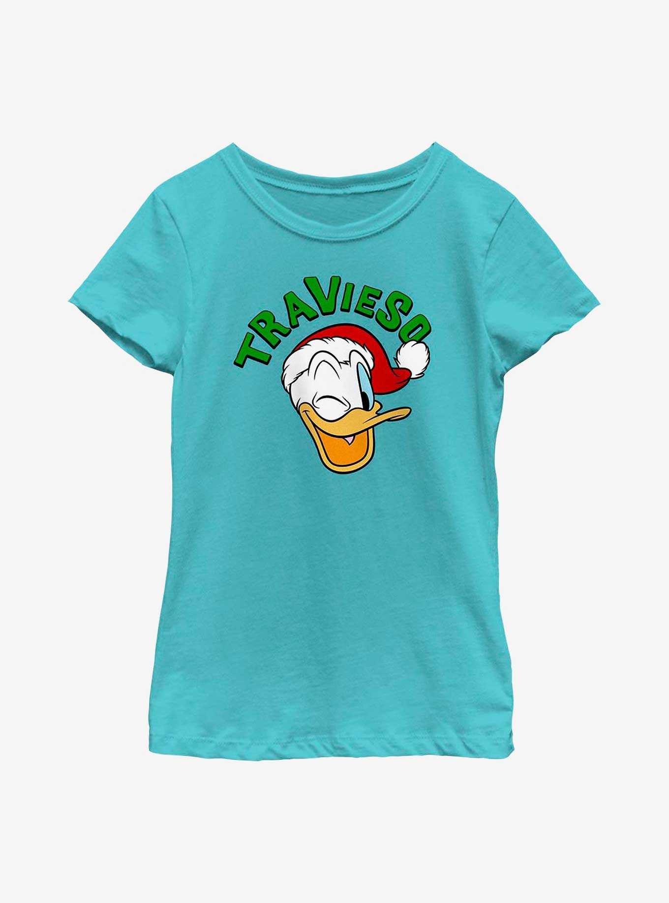 Disney Donald Duck Travieso Holiday in Spanish Youth Girls T-Shirt, , hi-res