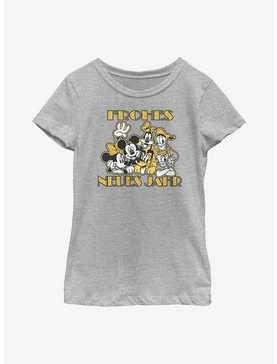 Disney Mickey Mouse & Friends Frohes Neues Jahr Happy New Year in German Youth Girls T-Shirt, , hi-res