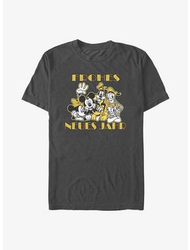 Disney Mickey Mouse & Friends Frohes Neues Jahr Happy New Year in German T-Shirt, , hi-res