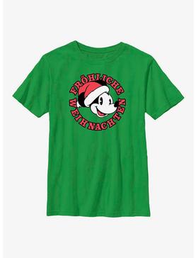 Disney Mickey Mouse Frohliche Weihnachten Merry Christmas in German Youth T-Shirt, , hi-res