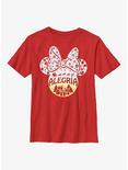 Disney Minnie Mouse Alegria Joy in Spanish Ears Youth T-Shirt, RED, hi-res