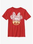 Disney Minnie Mouse Freude Joy in German Ears Youth T-Shirt, RED, hi-res