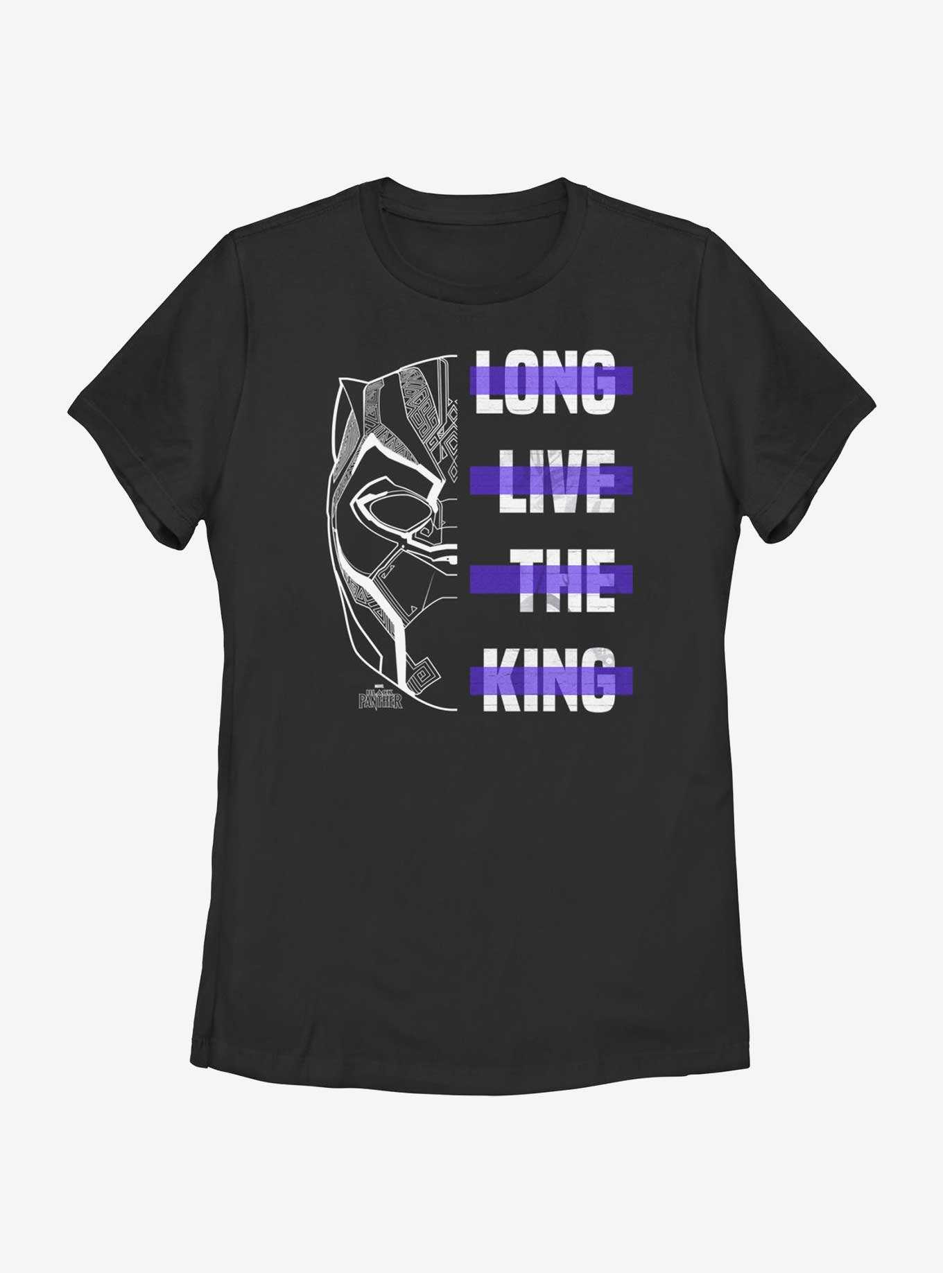 Marvel Black Panther Long Live The King Womens T-Shirt, , hi-res