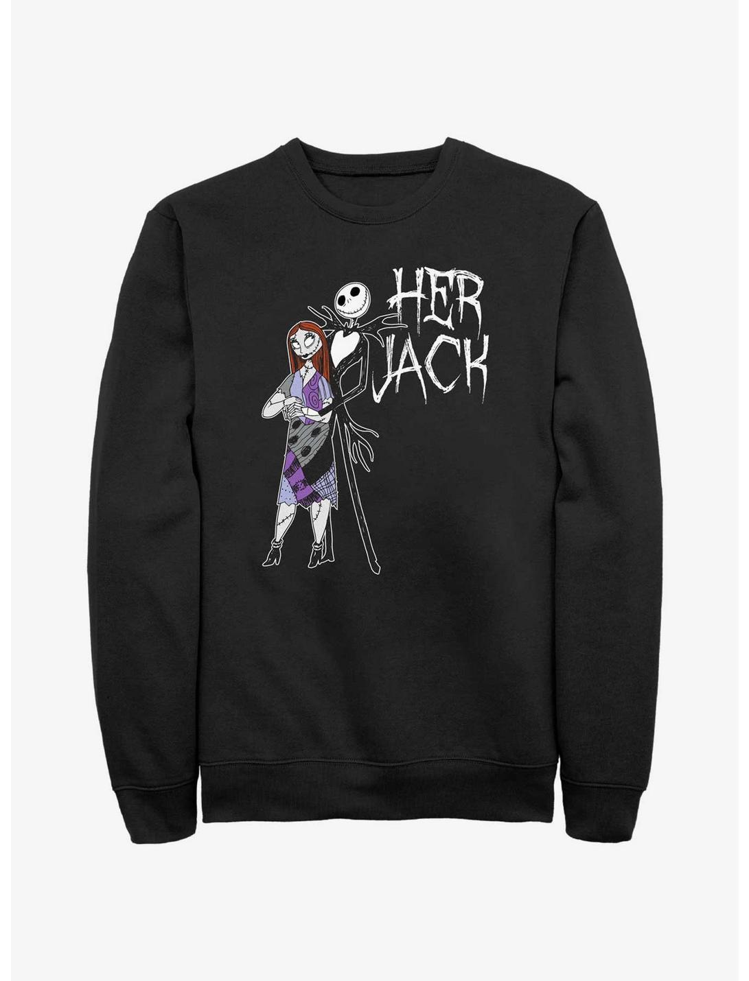 Disney The Nightmare Before Christmas Her Jack Sweatshirt, BLACK, hi-res