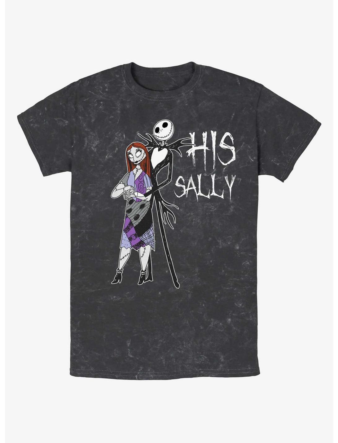Disney The Nightmare Before Christmas His Sally T-Shirt, BLACK, hi-res