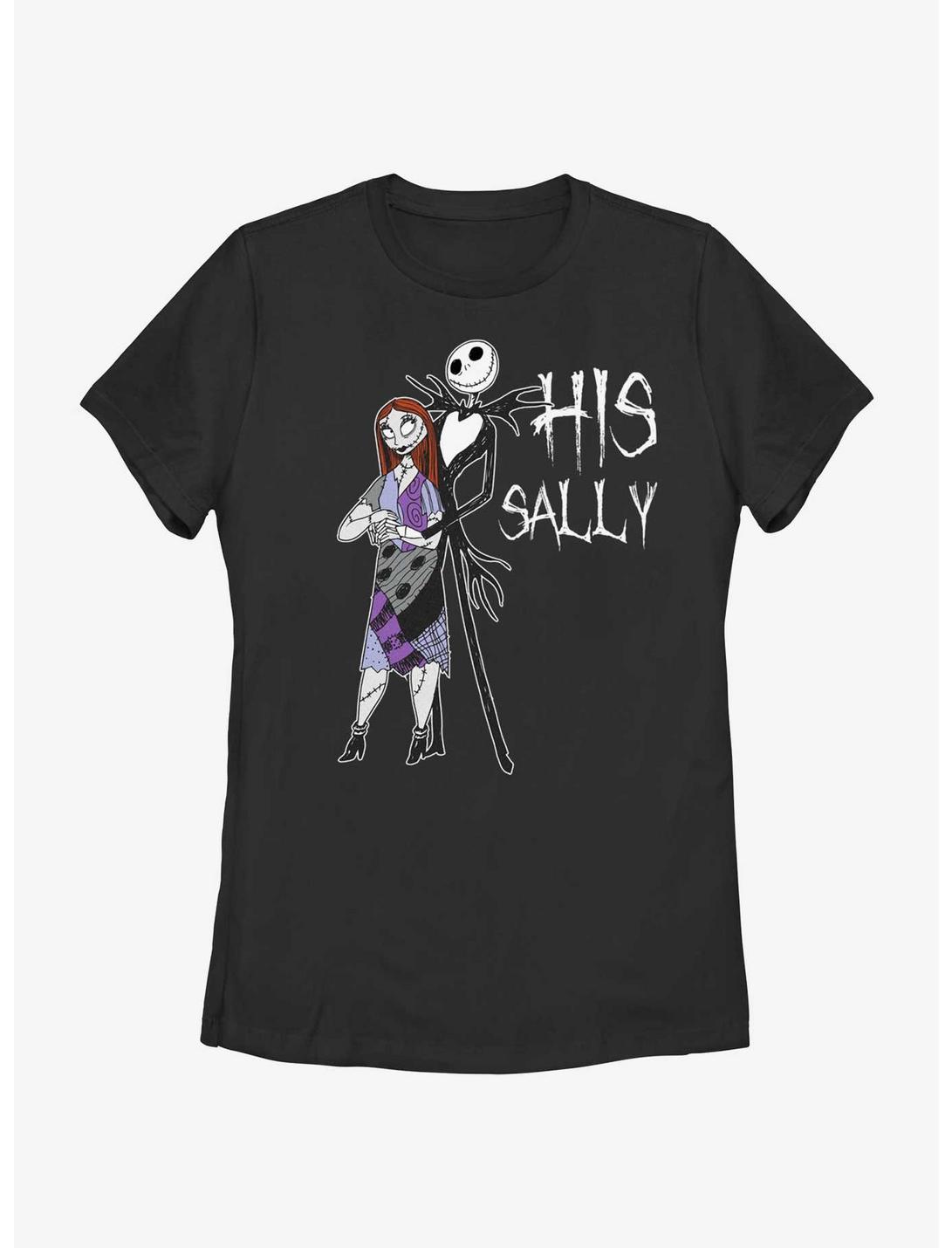 Disney The Nightmare Before Christmas His Sally Womens T-Shirt, BLACK, hi-res