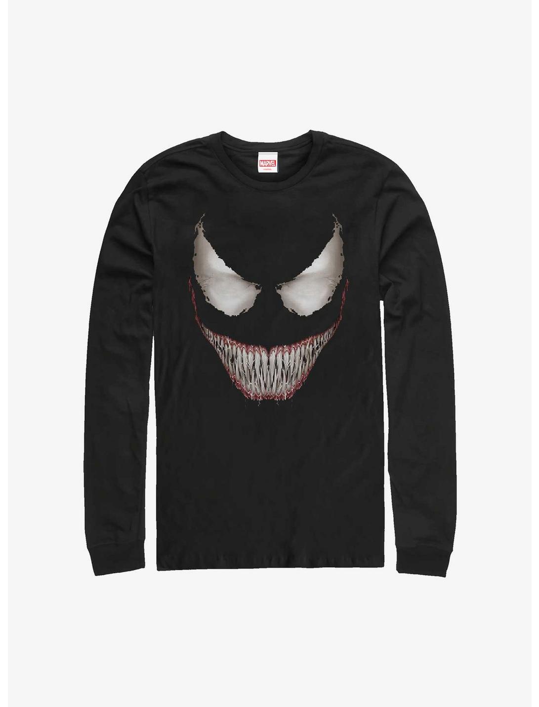 Marvel Venom Grin Long-Sleeve T-Shirt, BLACK, hi-res