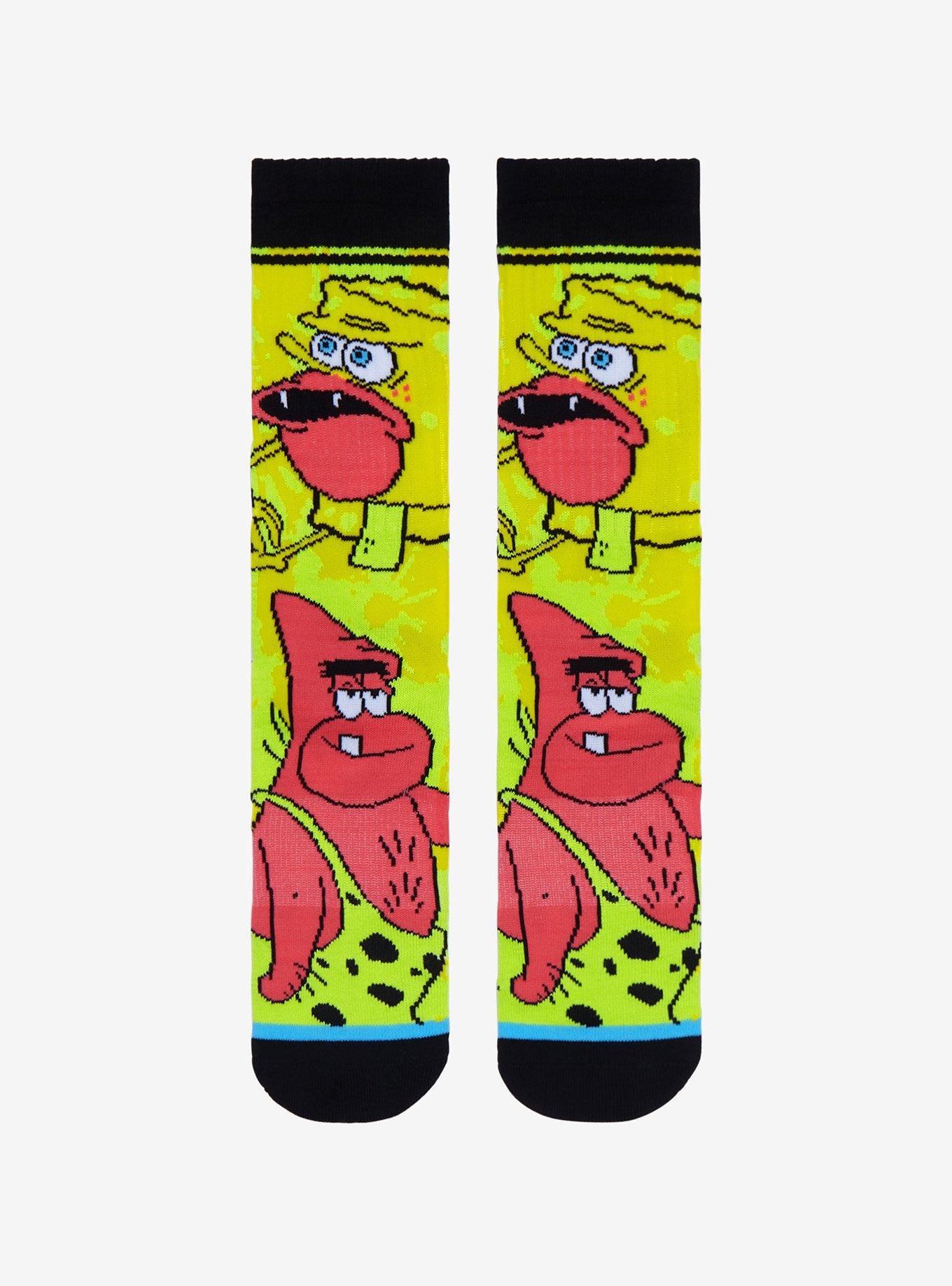 SpongeBob SquarePants Caveman Duo Crew Socks, , hi-res