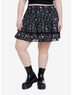 Plus Size The Nightmare Before Christmas Tiered Skirt Plus Size, , hi-res