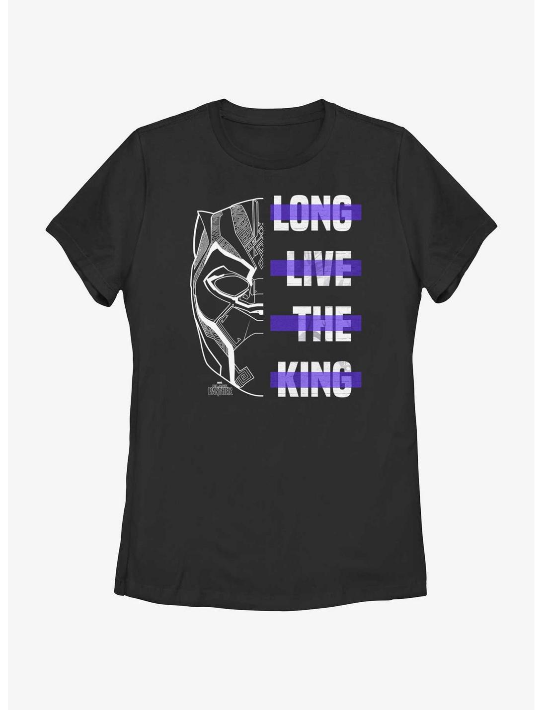 Marvel Black Panther Long Live The King Womens T-Shirt, BLACK, hi-res