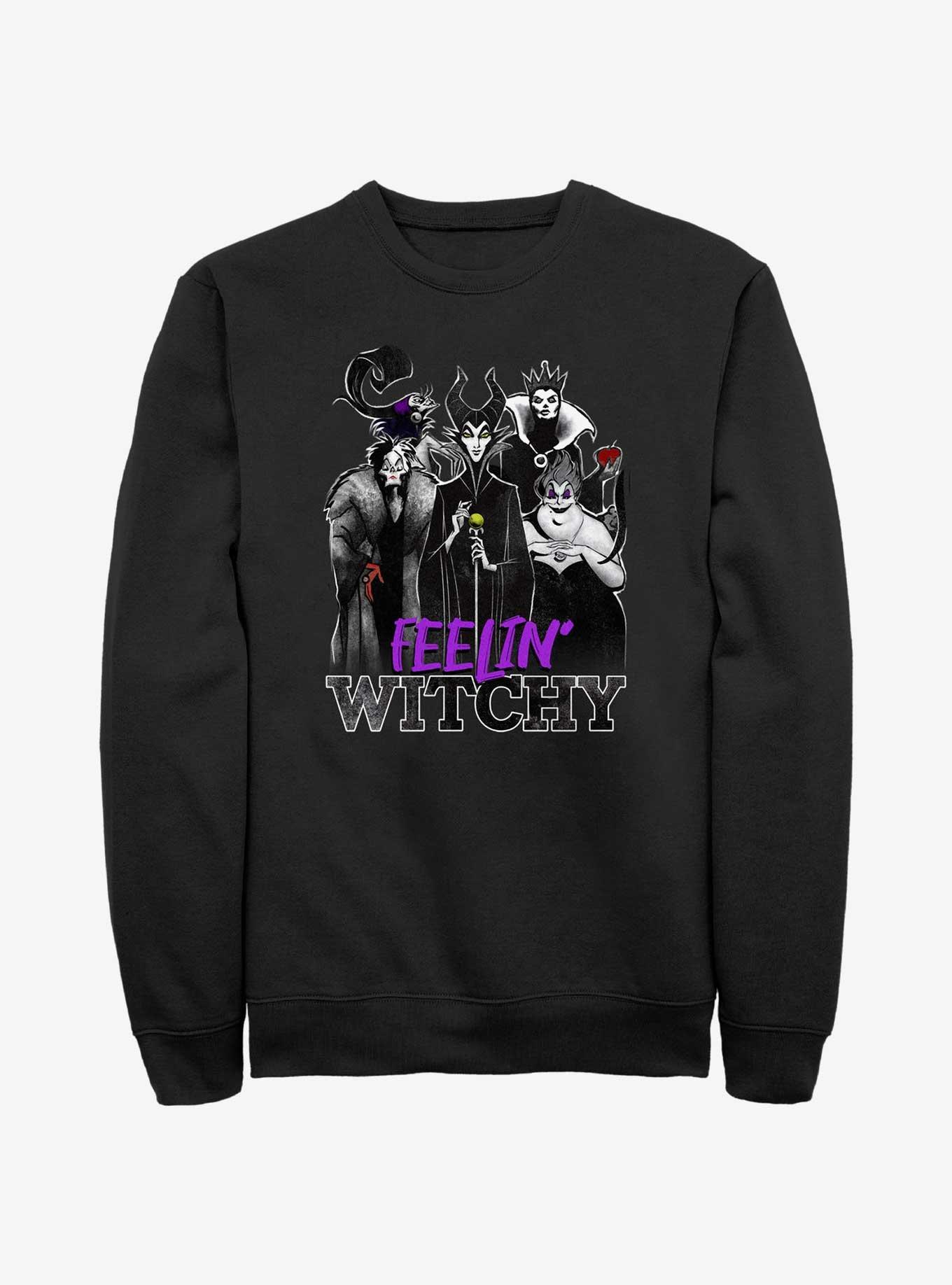 Disney Villains Feelin' Witchy Sweatshirt, BLACK, hi-res