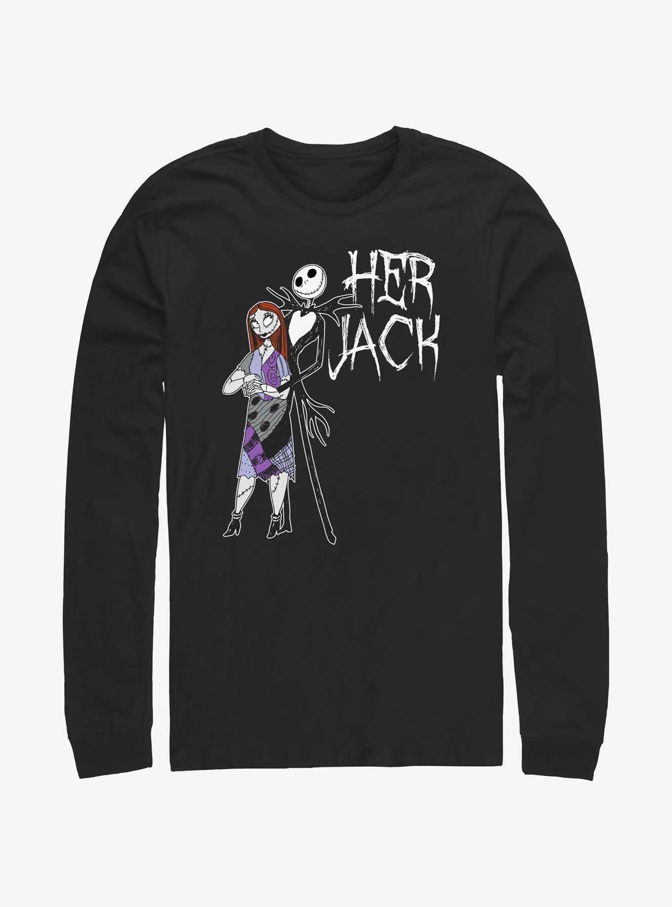 Disney The Nightmare Before Christmas Her Jack Long-Sleeve T-Shirt, BLACK, hi-res