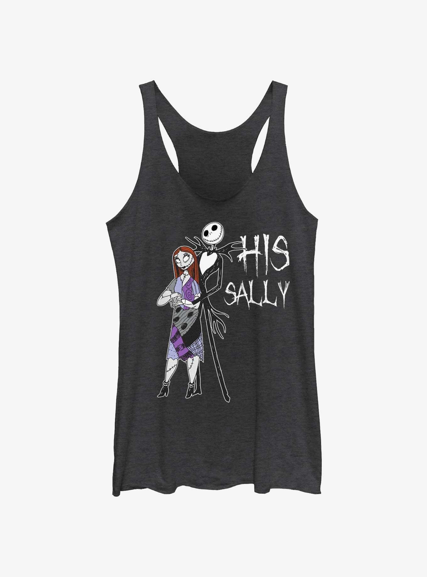 Disney The Nightmare Before Christmas His Sally Womens Tank Top, BLK HTR, hi-res