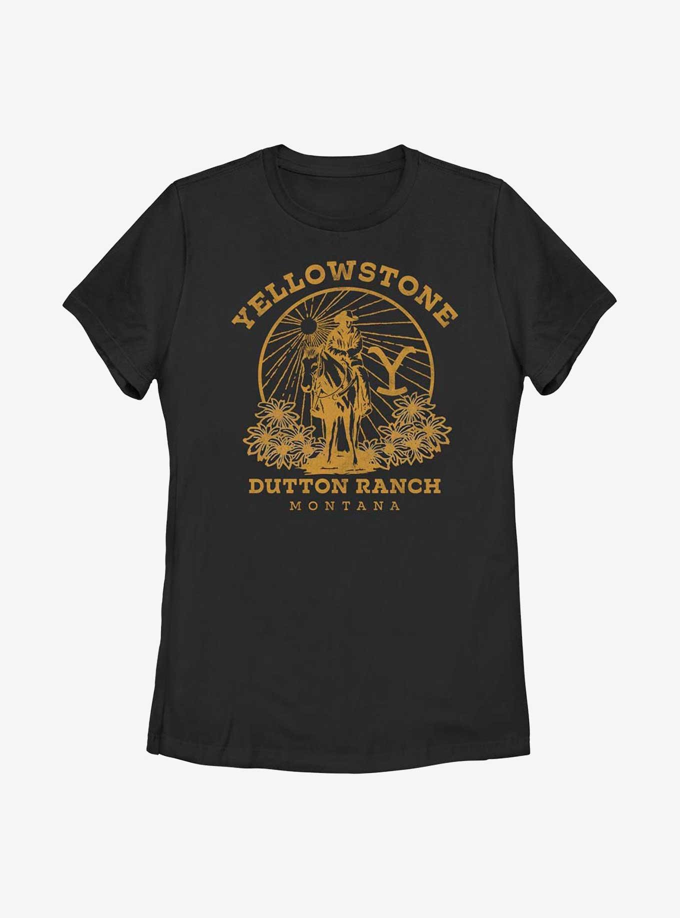 Yellowstone Dutton Ranch Womens T-Shirt, BLACK, hi-res