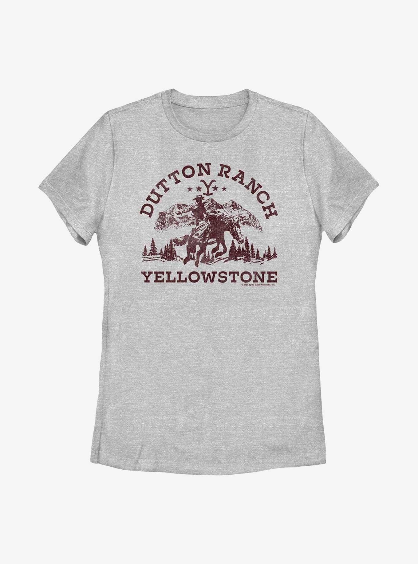Yellowstone Vintage Rider Womens T-Shirt, ATH HTR, hi-res