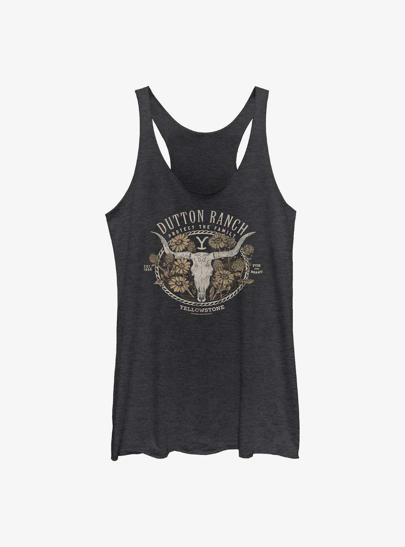 Yellowstone Floral Dutton Ranch Womens Tank Top, , hi-res