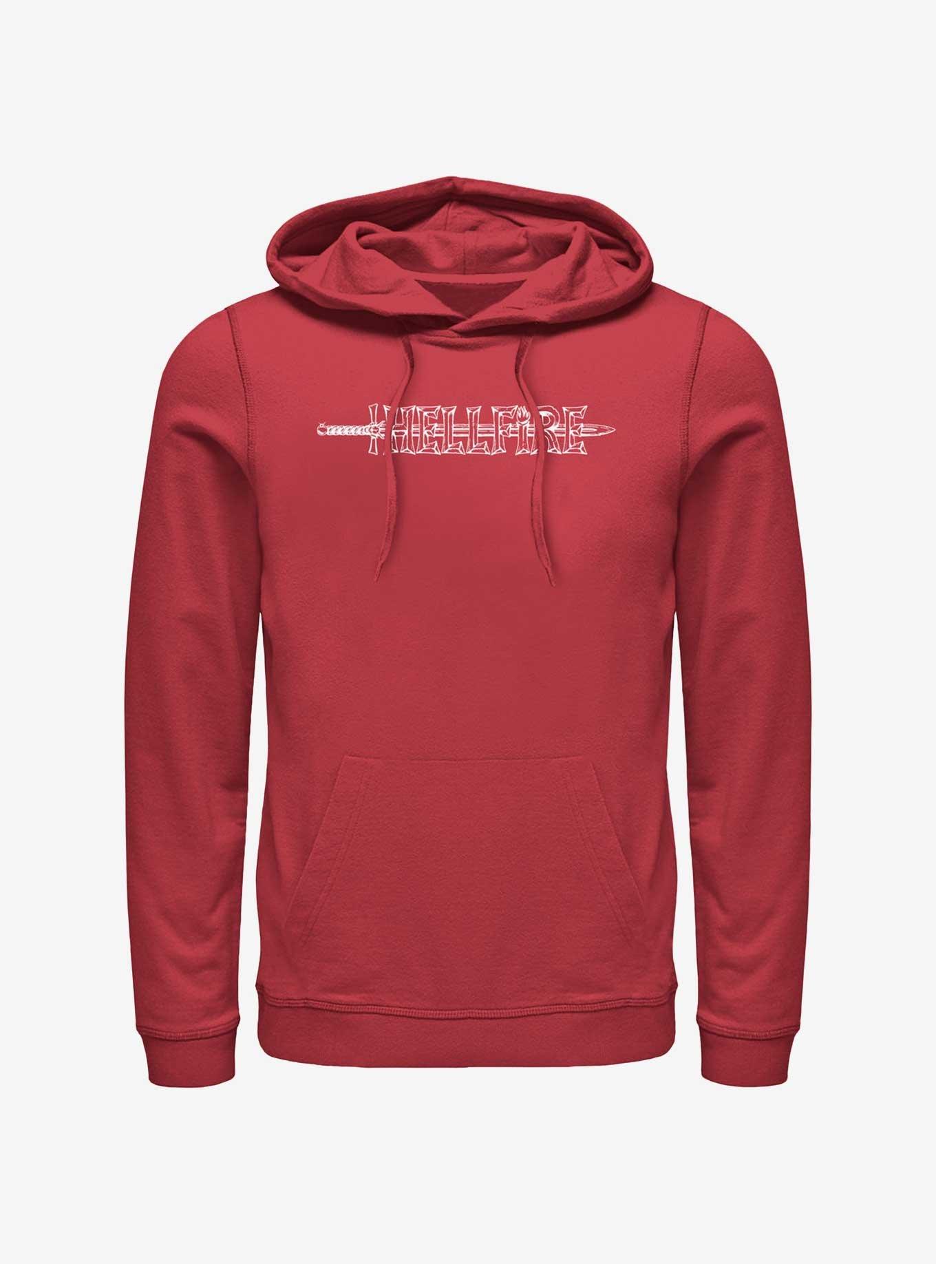 Stranger Things Hellfire Sword Logo Hoodie, , hi-res