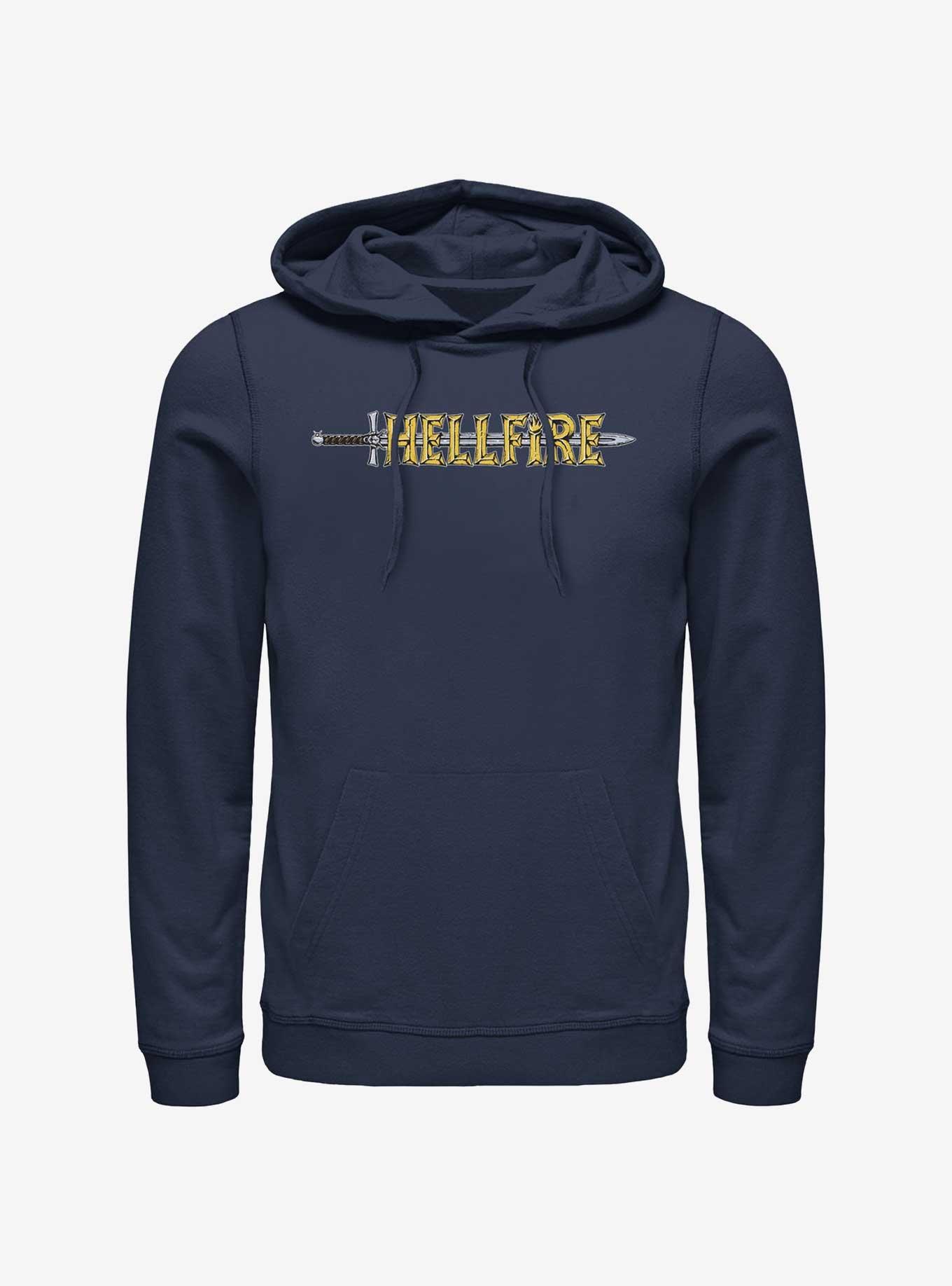 Stranger Things Hellfire Sword Logo Hoodie, , hi-res