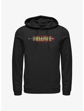 Stranger Things Hellfire Sword Logo Hoodie, , hi-res