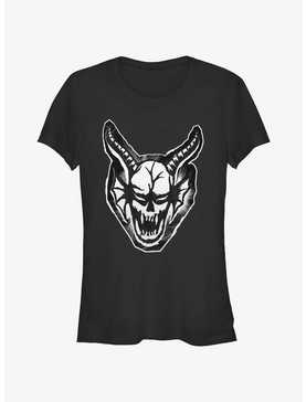 Stranger Things Cutout Demon Head Girls T-Shirt, , hi-res