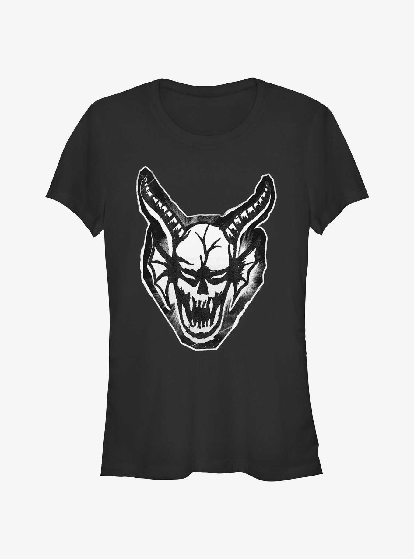 Stranger Things Cutout Demon Head Girls T-Shirt, , hi-res