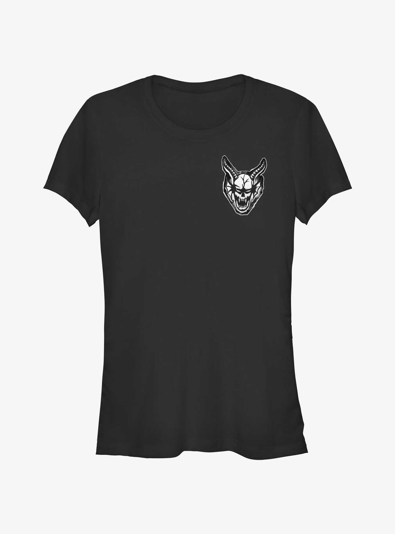 Stranger Things Cutout Demon Head Pocket Girls T-Shirt, , hi-res