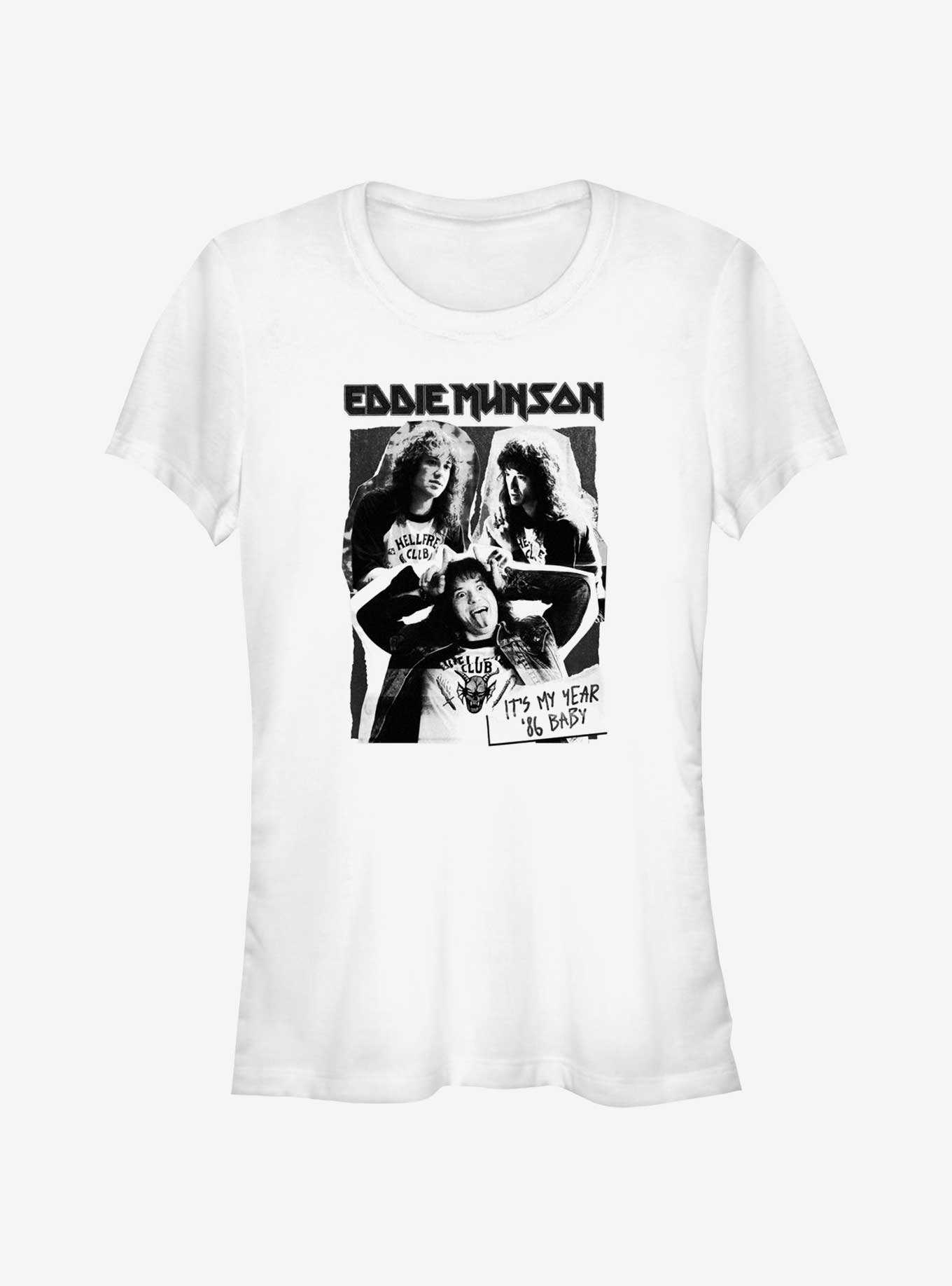 Stranger Things Eddie Munson Cutout Poster Girls T-Shirt, , hi-res
