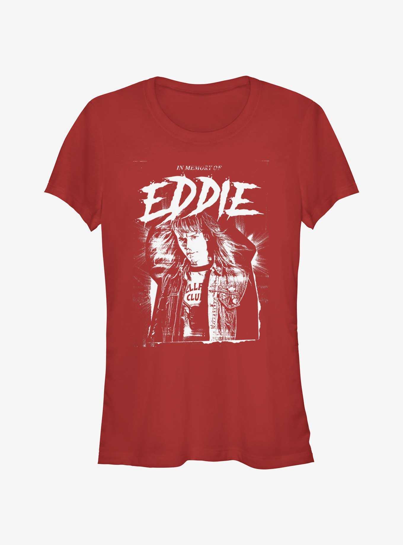 Stranger Things In Memory of Eddie Girls T-Shirt, , hi-res