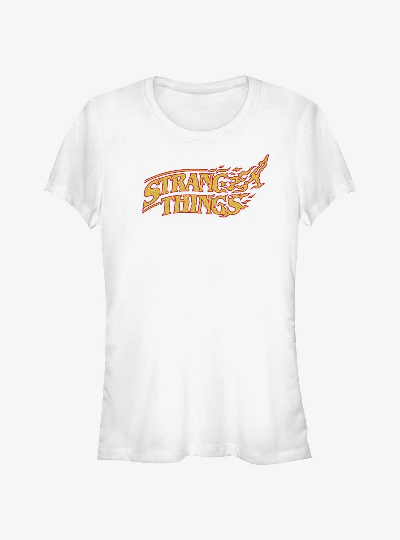Stranger Things Vanishing Fire Logo Girls T-Shirt, , hi-res