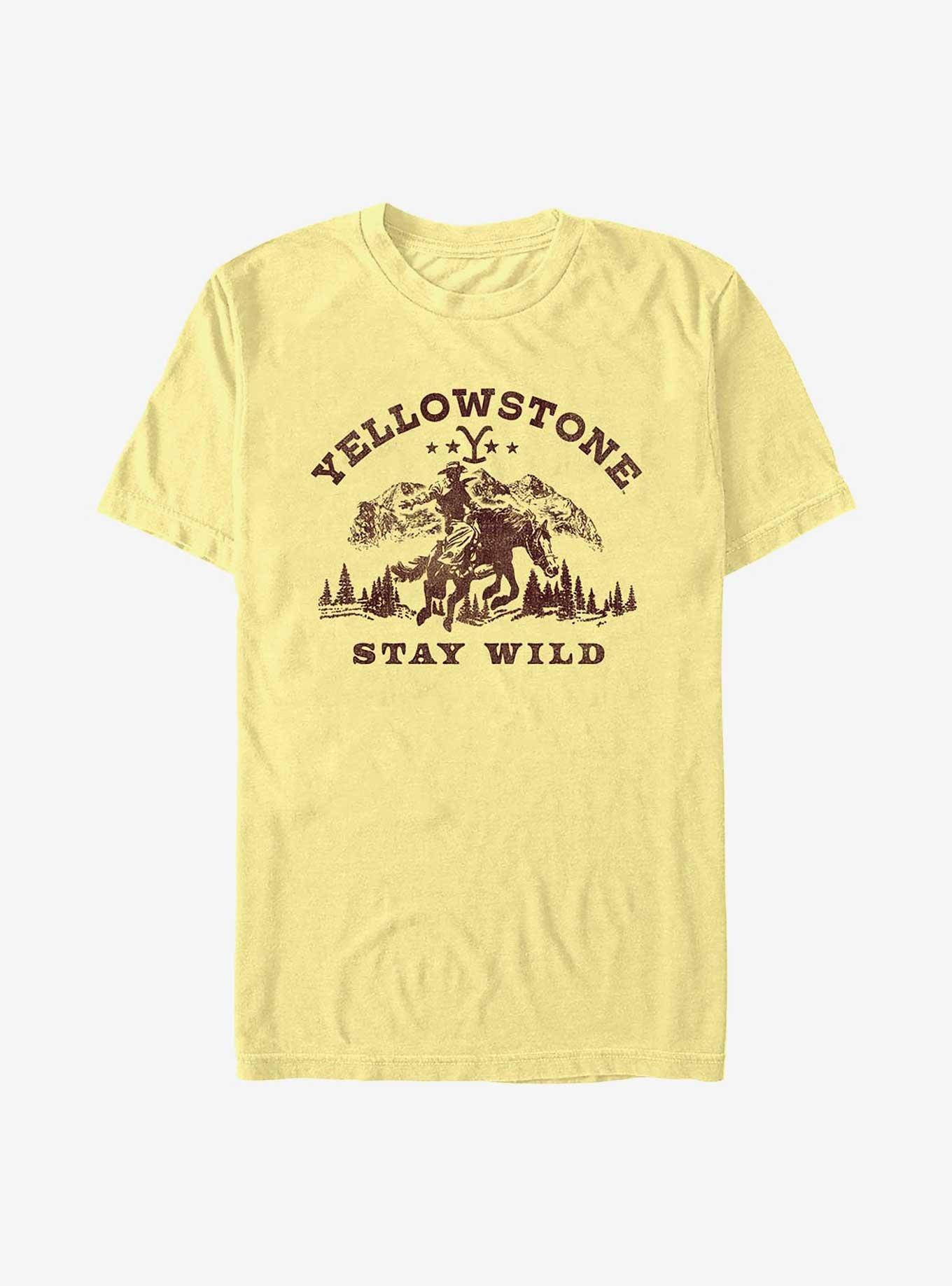 Yellowstone Stay Wild T-Shirt, BANANA, hi-res