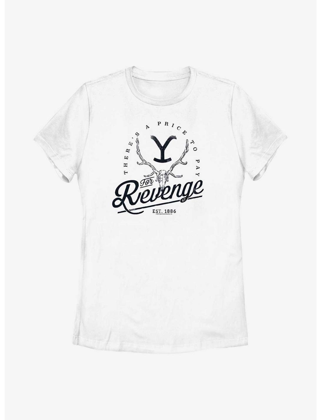 Yellowstone Price For Revenge Womens T-Shirt, WHITE, hi-res