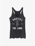 Yellowstone Protect The Land Heritage Womens Tank Top, BLK HTR, hi-res