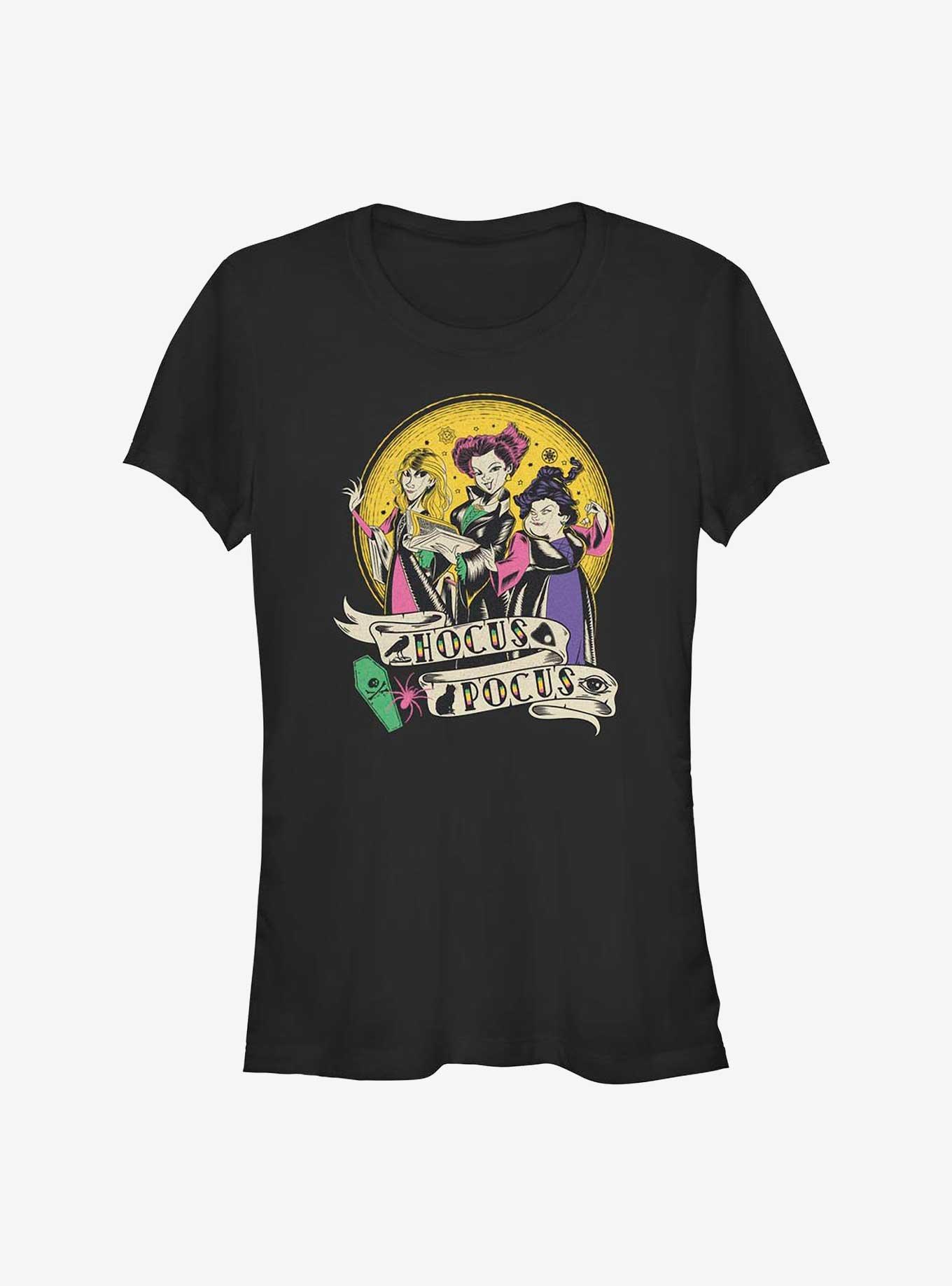 Disney Hocus Pocus Sanderson Sisters Badge Girls T-Shirt, , hi-res