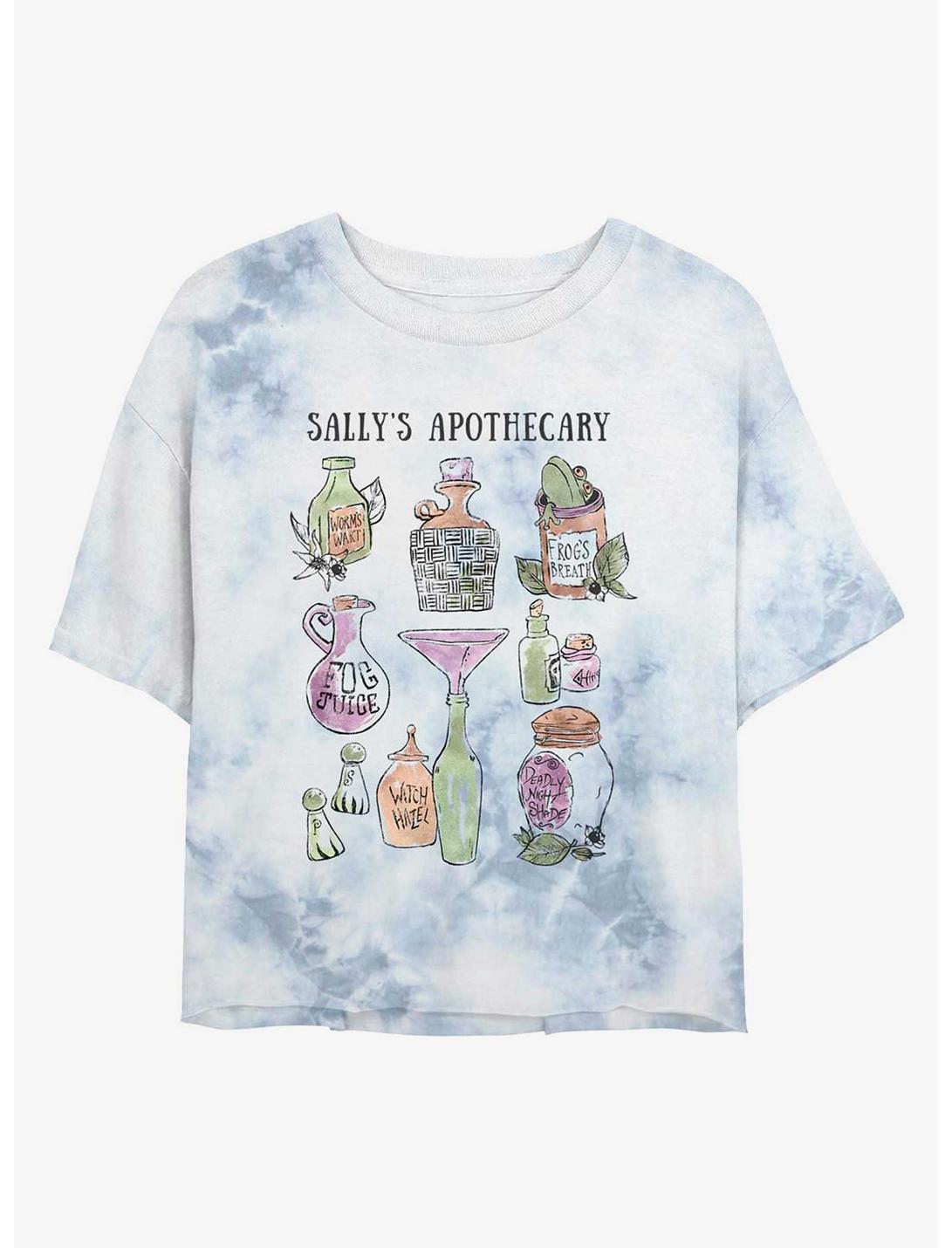 Disney The Nightmare Before Christmas Sally's Apothecary Tie-Dye Girls Crop T-Shirt, WHITEBLUE, hi-res
