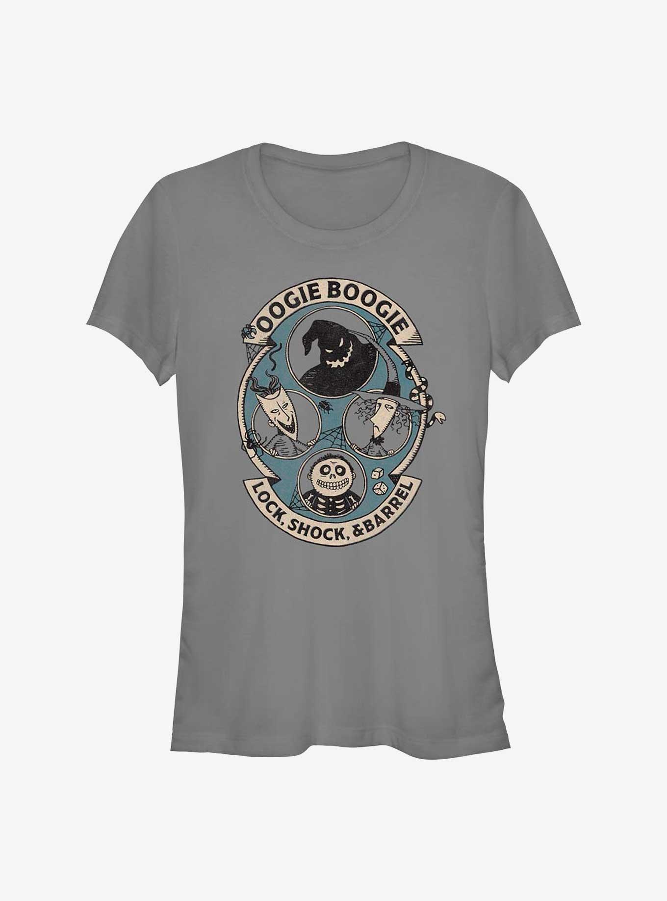 Disney The Nightmare Before Christmas Oogie Boogie and Lock, Shock, & Barrel Girls T-Shirt, , hi-res