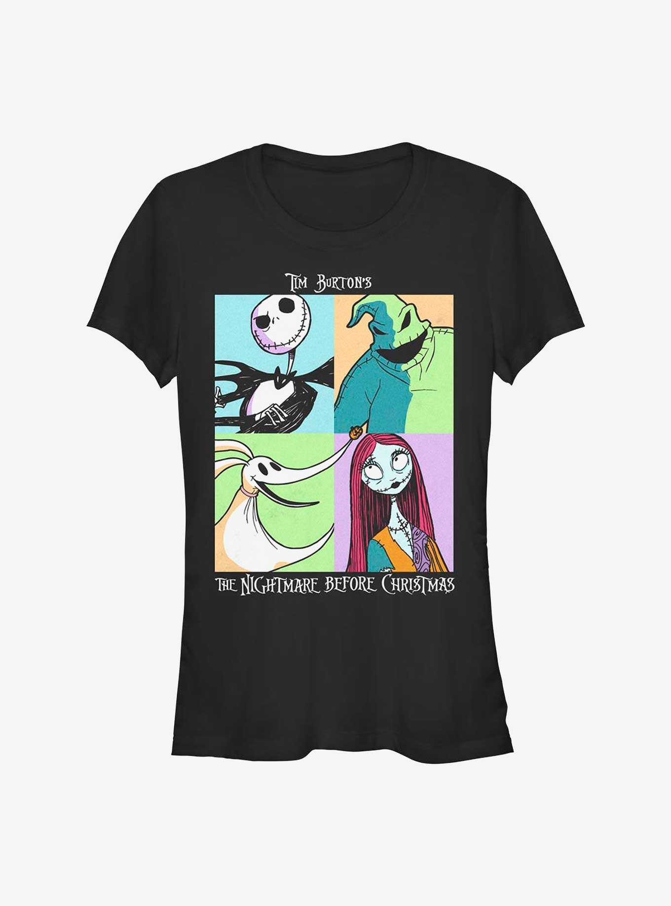 Disney The Nightmare Before Christmas Spooky Squares Girls T-Shirt, , hi-res