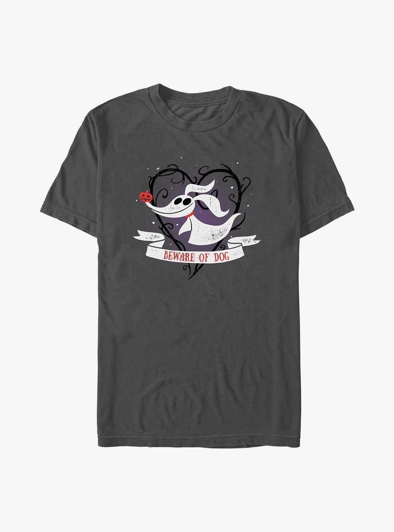 Disney The Nightmare Before Christmas Beware of Dog Zero T-Shirt, CHARCOAL, hi-res