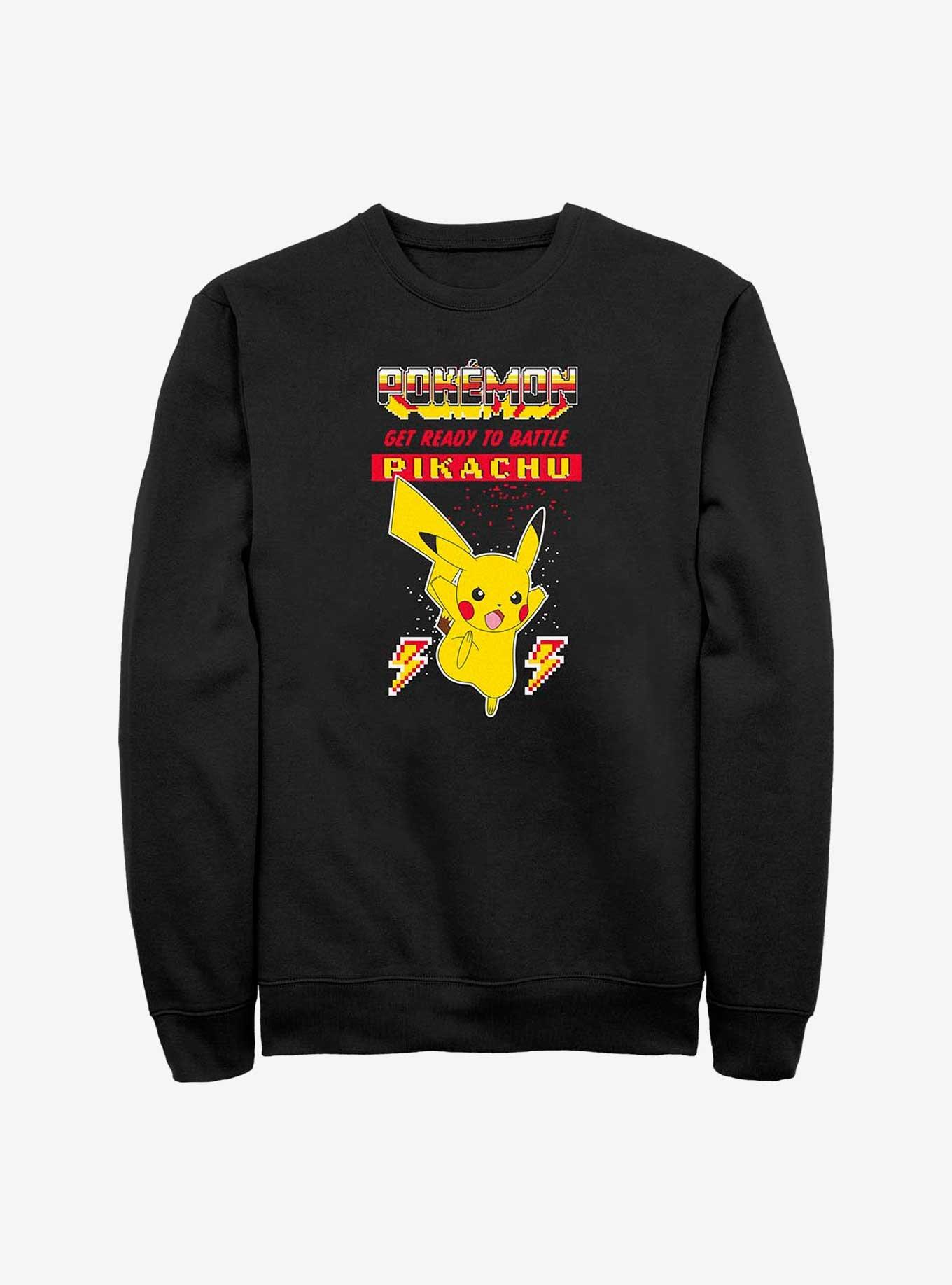 Pokemon Battle Ready Pikachu Sweatshirt, BLACK, hi-res