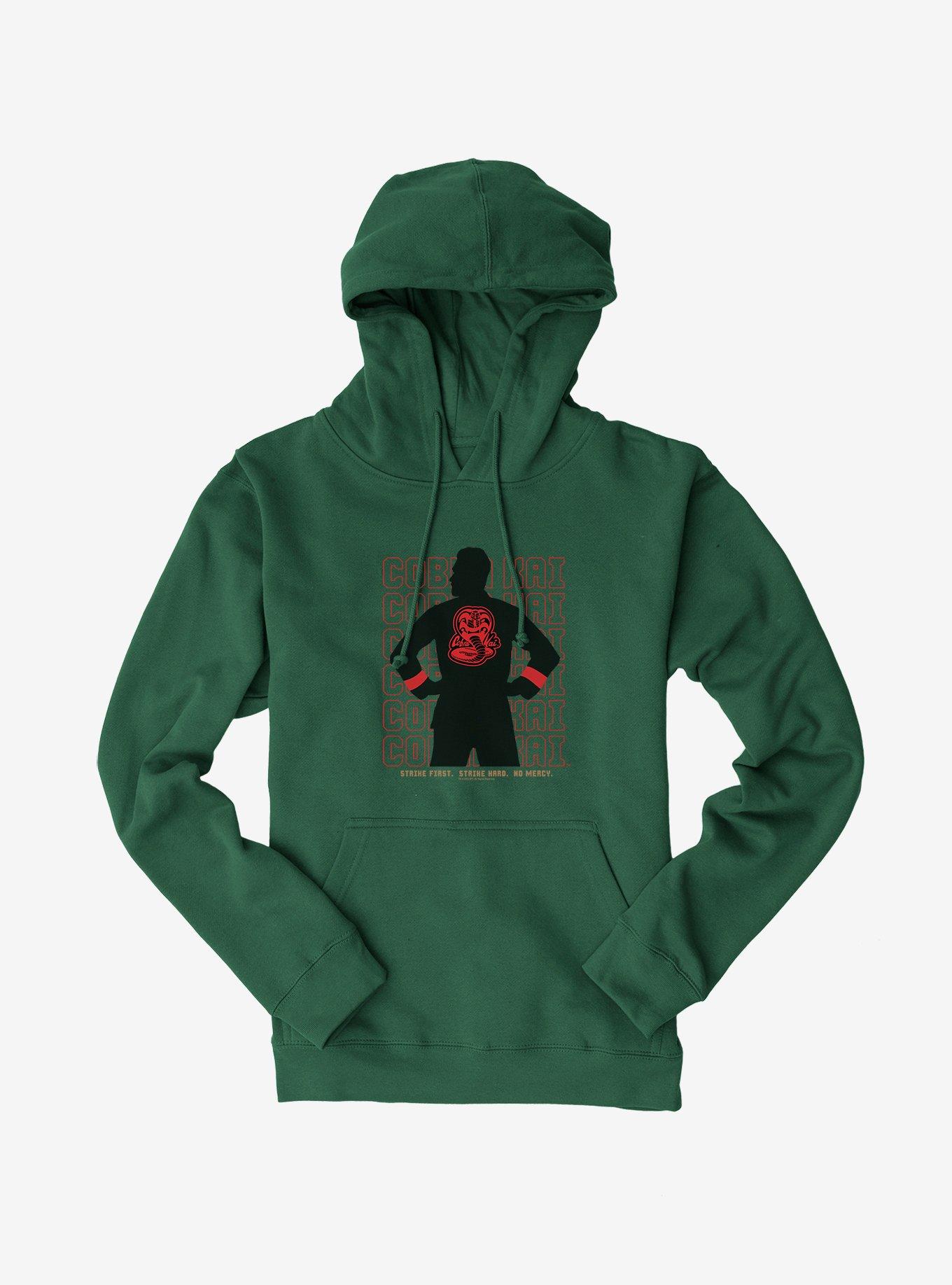 Cobra Kai Gi Silhouette Hoodie, MILITARY GREEN, hi-res